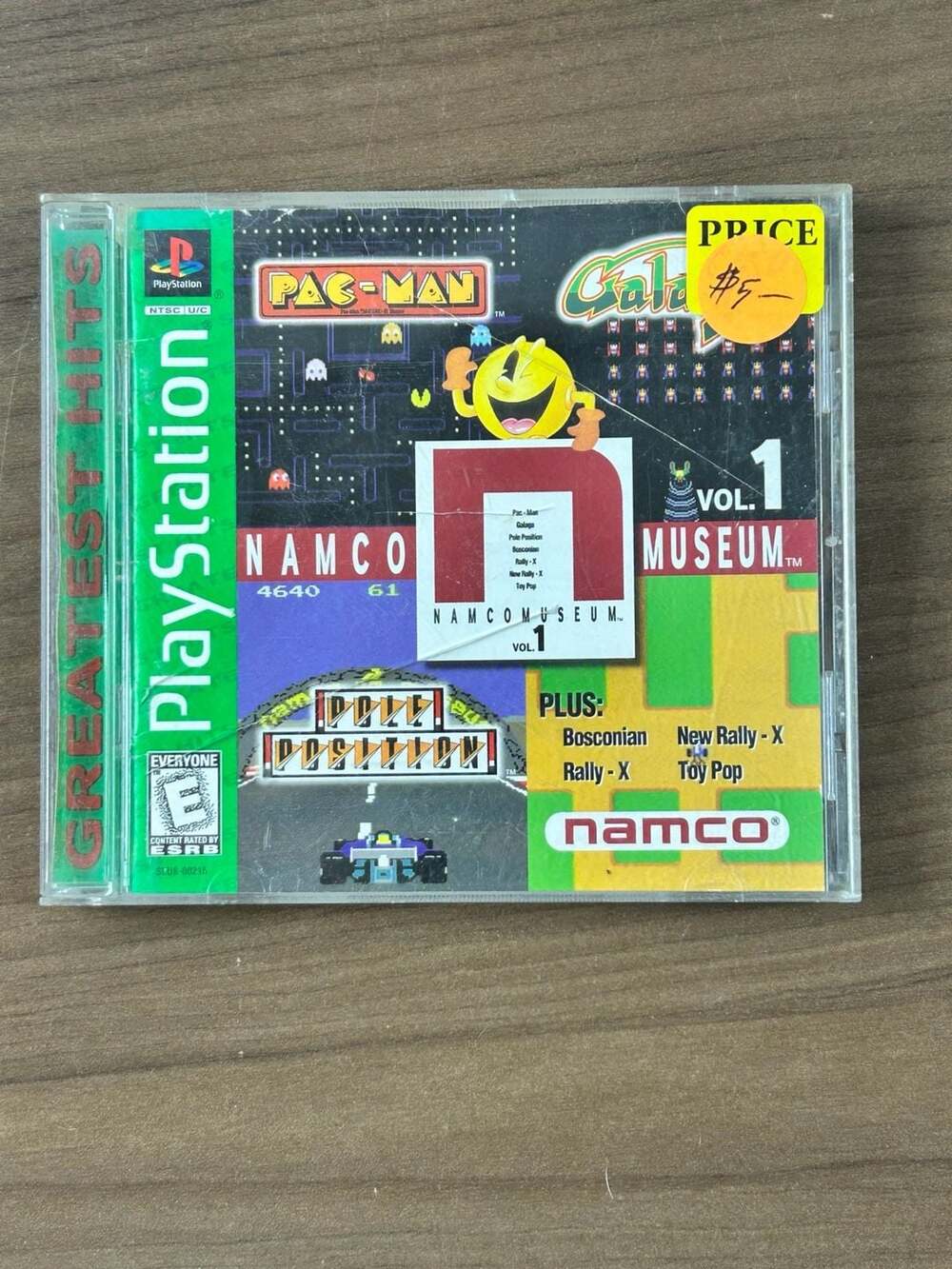 Namco Museum Vol. 1 Greatest Hits PS1 PlayStation Pac-Man Galaga Tested